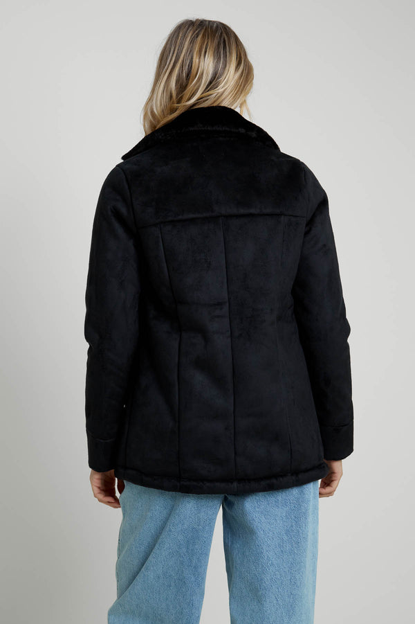 Native Youth Midnight Sherpa Jacket