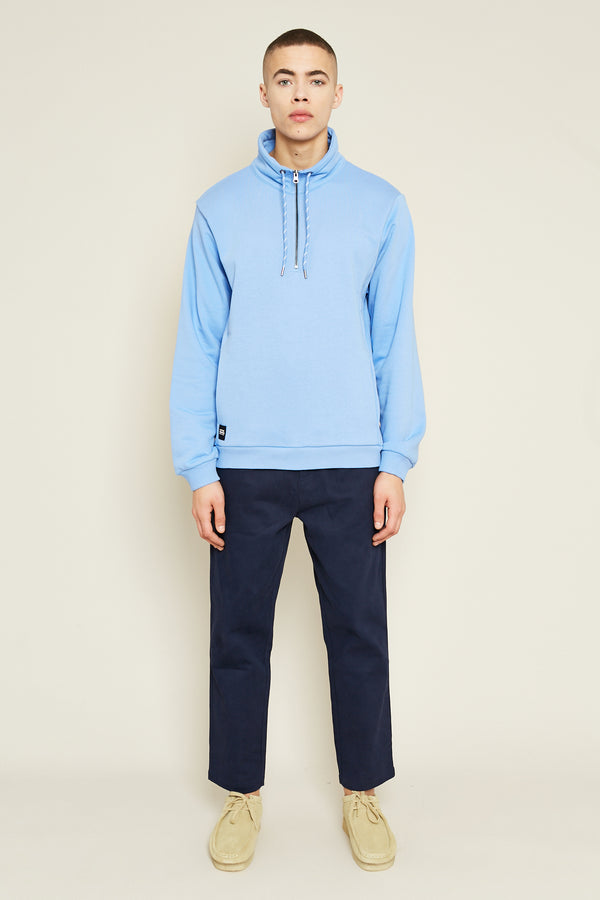Native Youth MONSANTO 1/2 ZIP SWEATER - BLUE