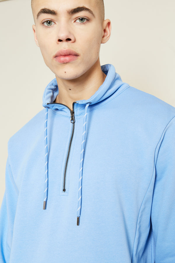 Native Youth MONSANTO 1/2 ZIP SWEATER - BLUE