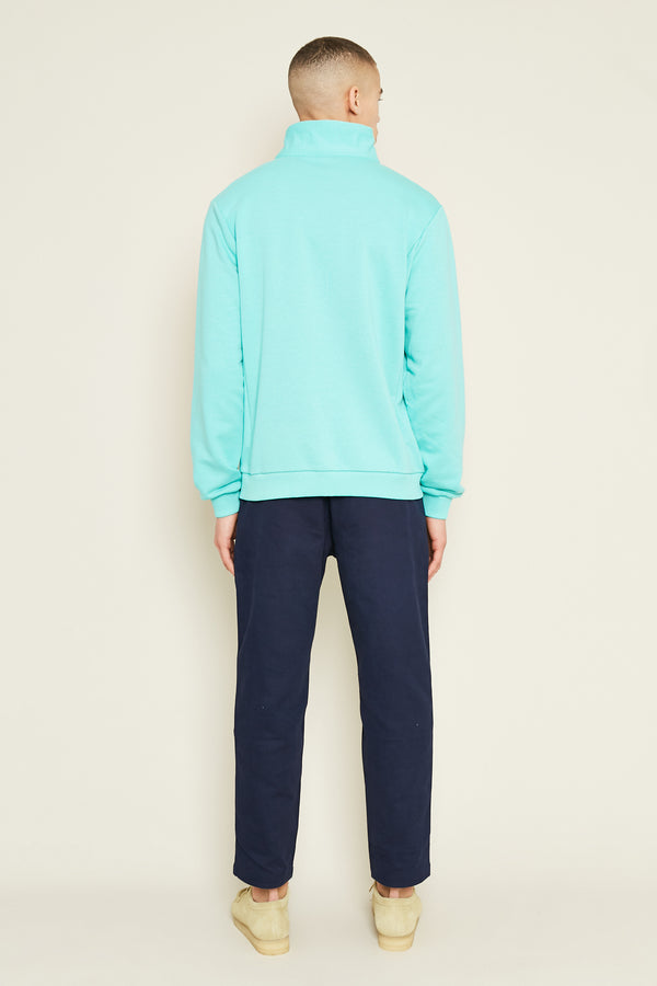 Native Youth MONSANTO 1/2 ZIP SWEATER - TURQUOISE