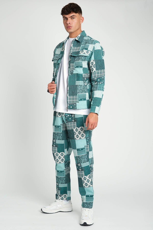 Native Youth MUNRO PATCHWORK JACQUARD TROUSER