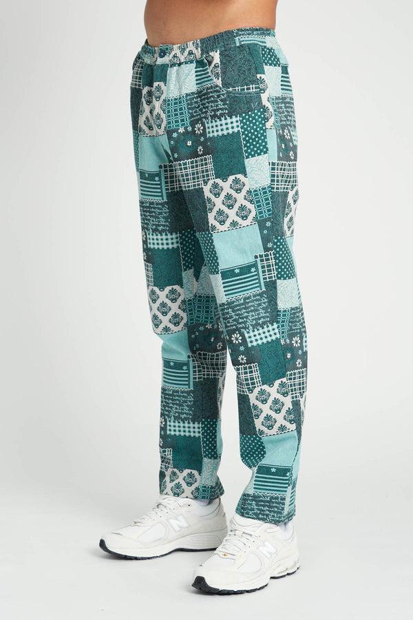 native youth MUNRO PATCHWORK JACQUARD TROUSER