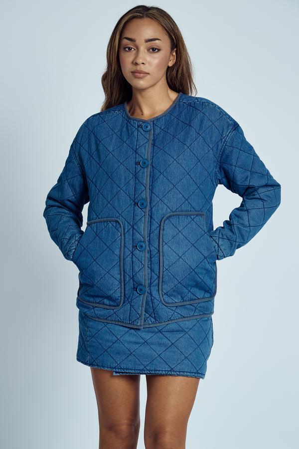 native youth NADIA QUILTED WASHED JACKET