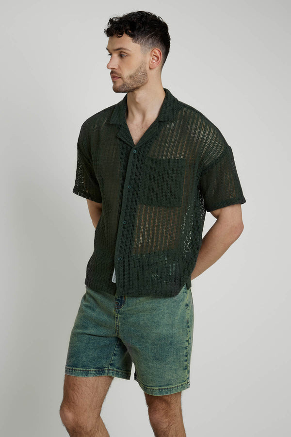 Native Youth NASH CROCHET SHIRT