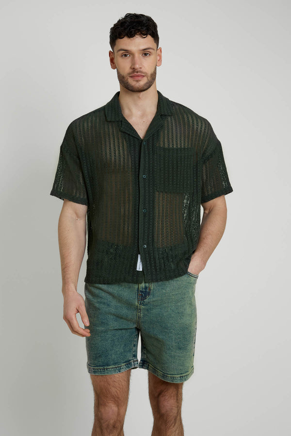 Native Youth NASH CROCHET SHIRT