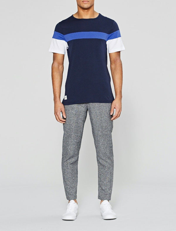 Native Youth Navy Chesil Cut & Sew Tee