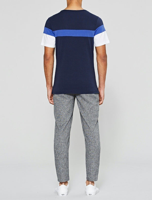 Native Youth Navy Chesil Cut & Sew Tee