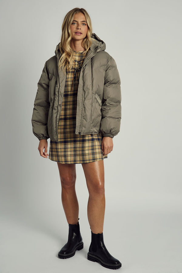 Native Youth NILEN KHAKI PUFFER COAT