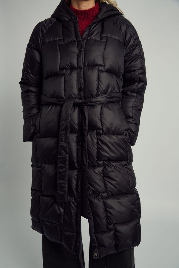 Native Youth OPHELIA HOODED LONGLINE PUFFER COAT
