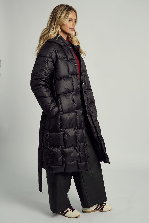 Native Youth OPHELIA HOODED LONGLINE PUFFER COAT