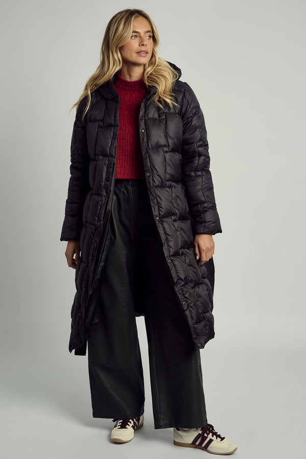 native youth OPHELIA HOODED LONGLINE PUFFER COAT