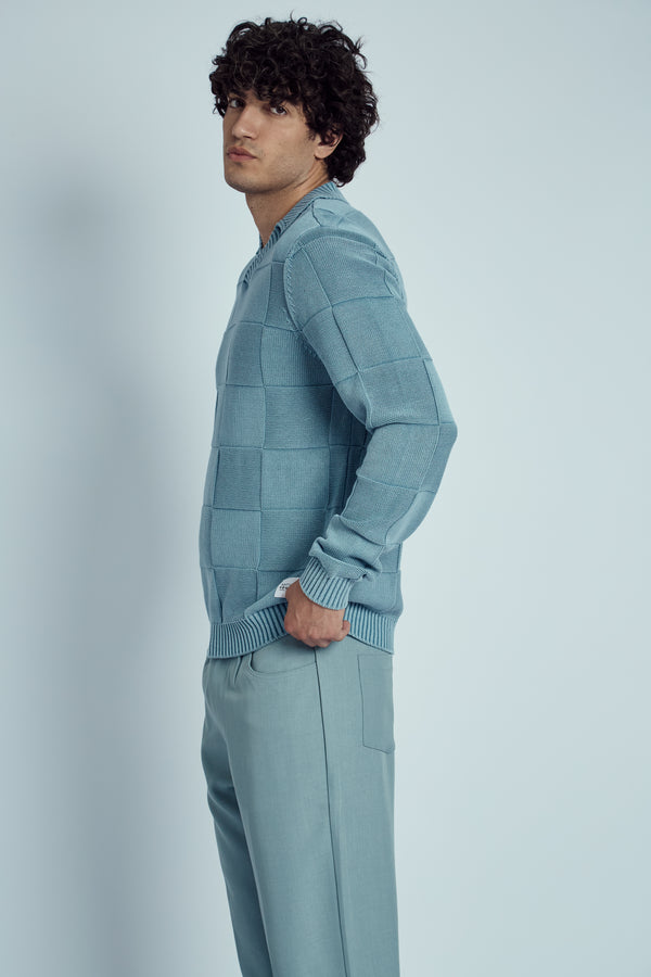 Native Youth PATTON WEAVE KNIT POLO JUMPER