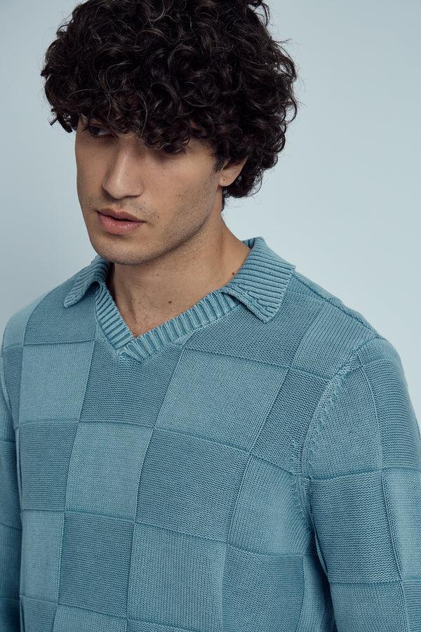 native youth PATTON WEAVE KNIT POLO JUMPER