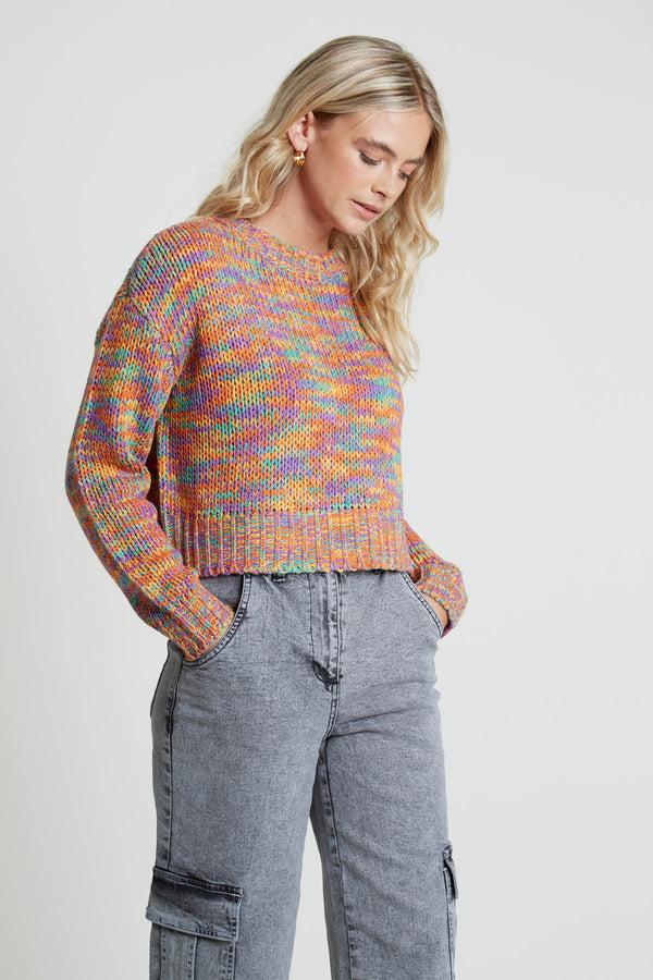 Native Youth PLATA KNITTED CROPPED JUMPER