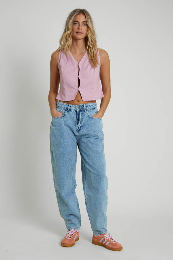 Native Youth PRITA LINEN WAISTCOAT