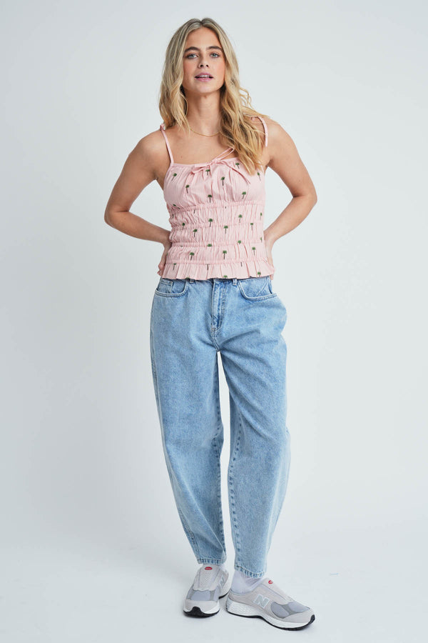 native youth RERO EMBROIDERED TOP