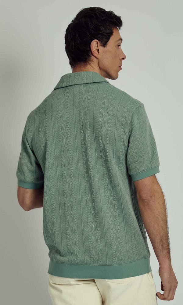 Native Youth SANCHO KNITTED NOTCH NECK POLO