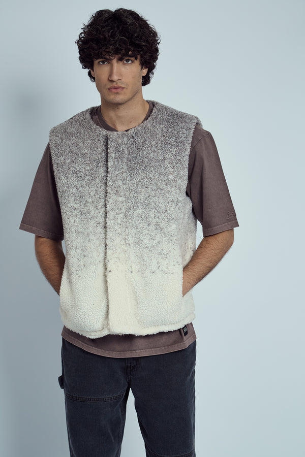 Native Youth SEARS OMBRE BORG WAISTCOAT