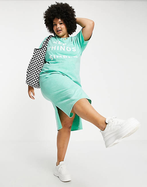 Native Youth SIMPLE T-SHIRT DRESS - CURVE