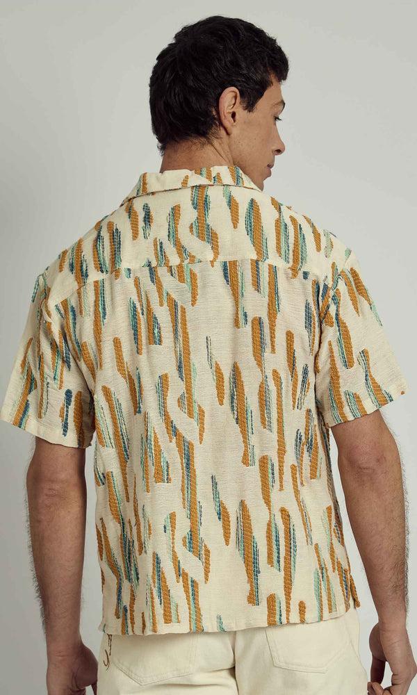 Native Youth STORM TEXTURED COTTON BOXY SHIRT