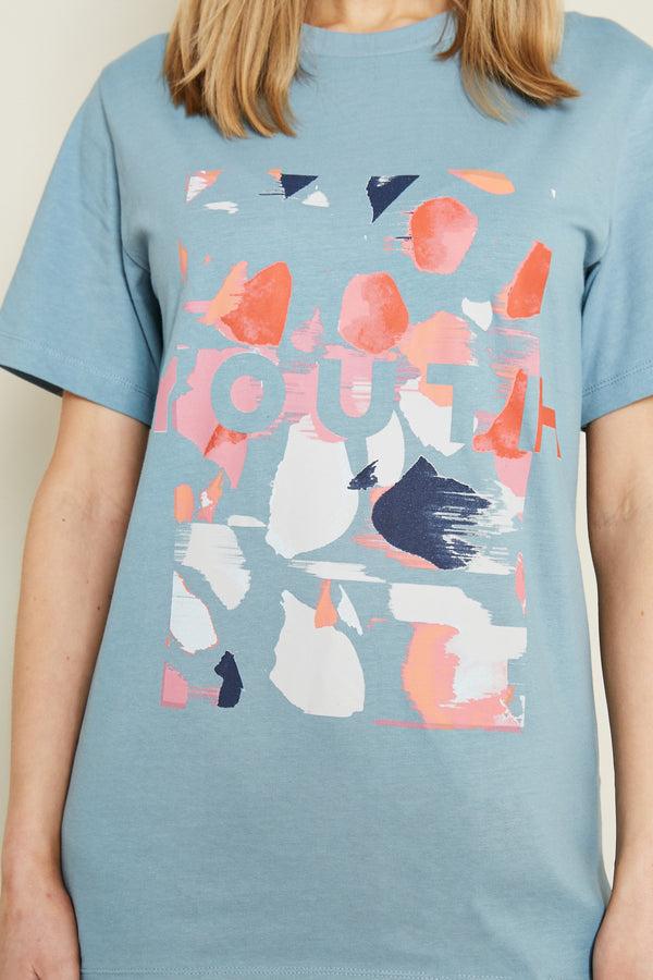 Native Youth TERRAZZO TEE - BLUE