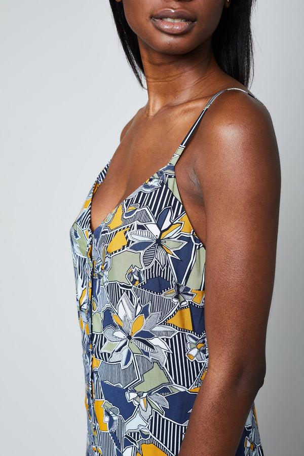 Native Youth THE GEO FLORA CAMI JUMPSUIT