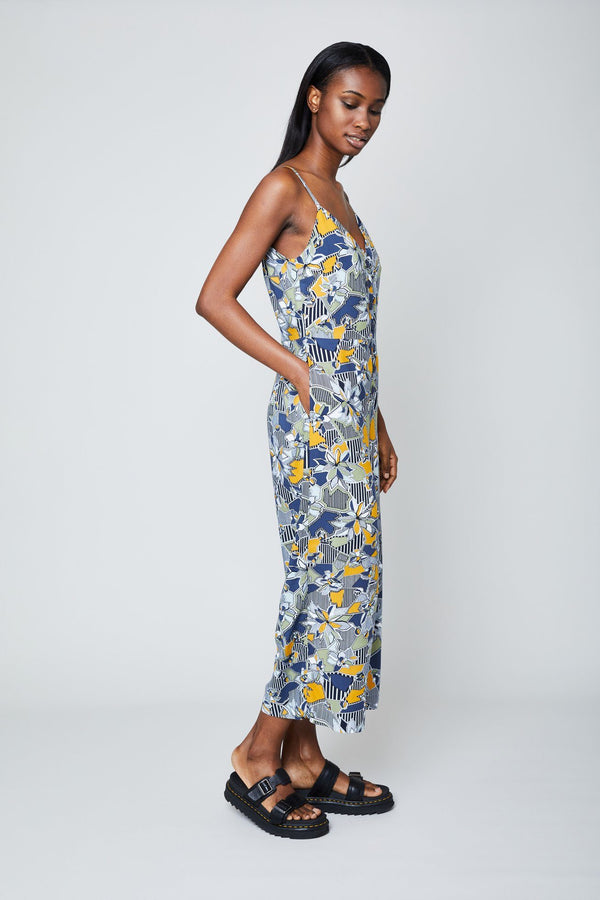 Native Youth THE GEO FLORA CAMI JUMPSUIT