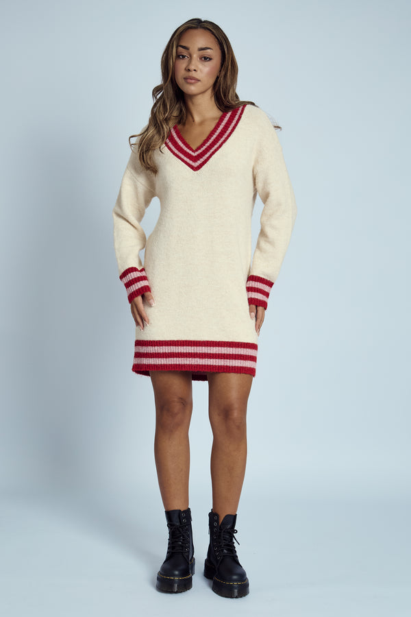 native youth THEA KNIT MINI JUMPER DRESS