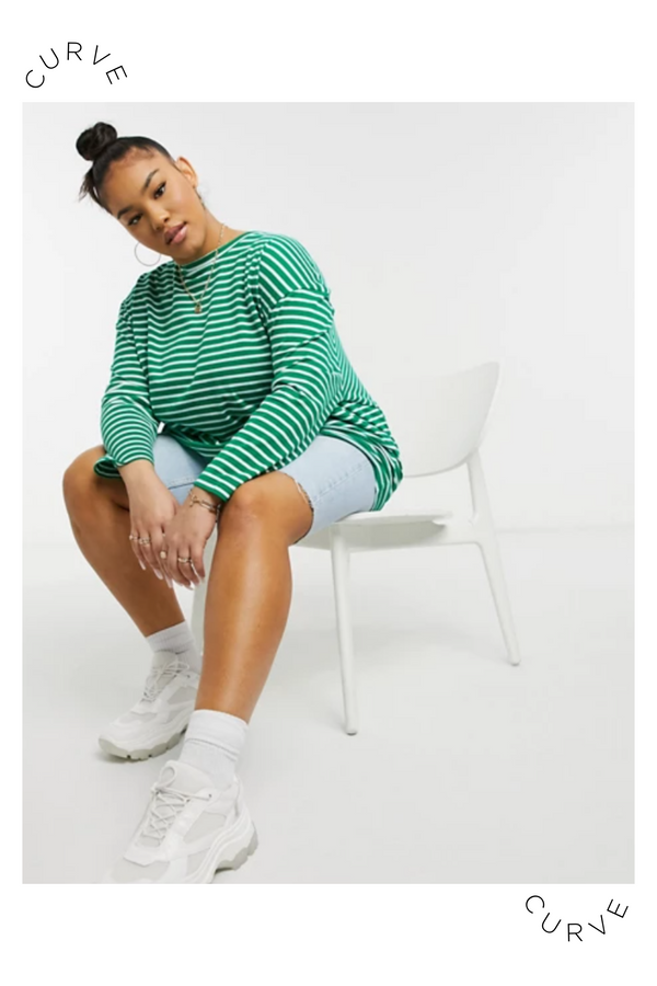 Native Youth TRIA LONG SLEEVE T-SHIRT - CURVE