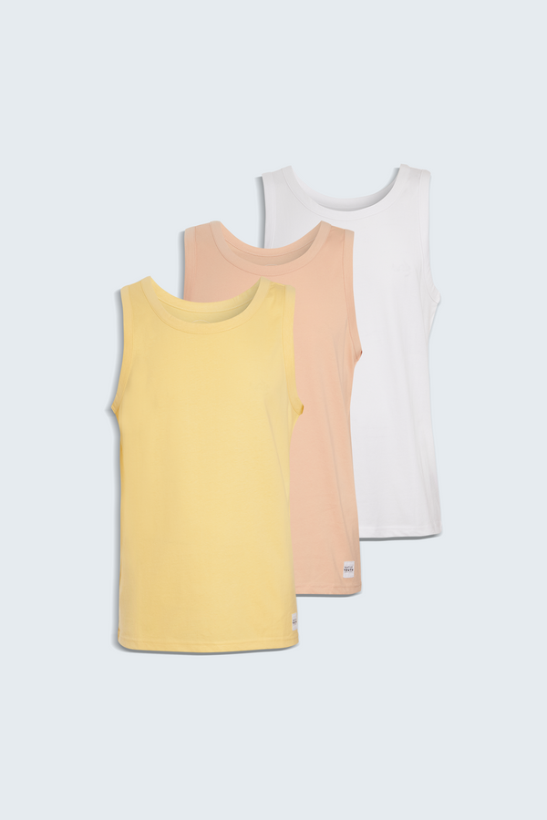 native youth VEST MULTIPACK - YELLOW PINK CLAY WHITE