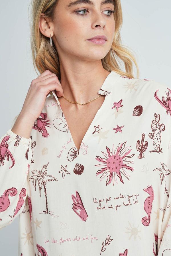 Native Youth WANDER PRINT DRESS