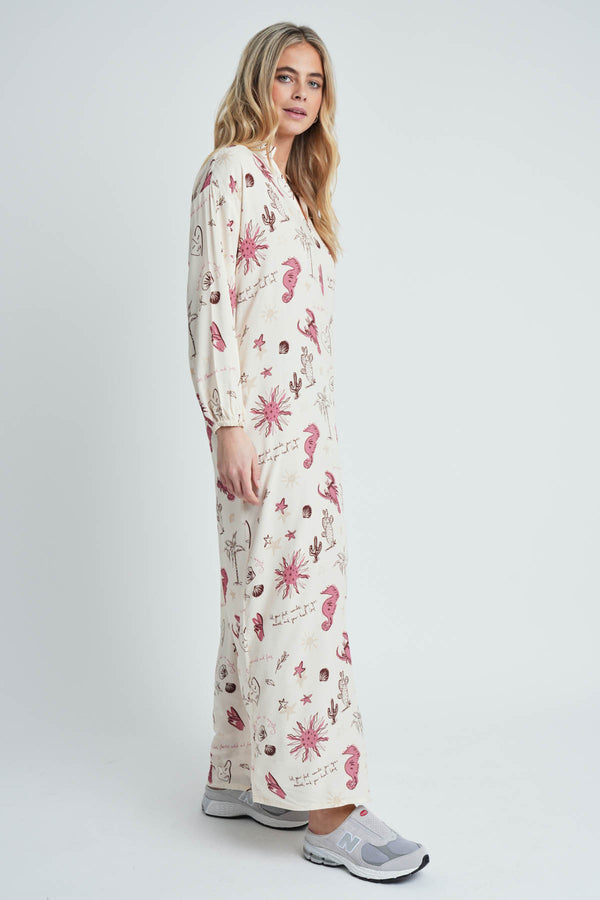 Native Youth WANDER PRINT DRESS