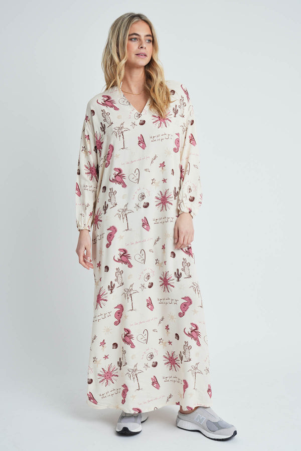 native youth WANDER PRINT DRESS