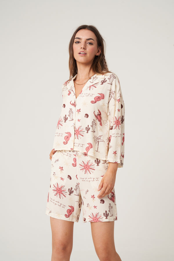 Native Youth WANDER PRINT SHIRT