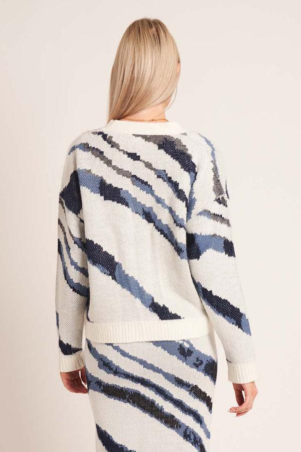 Native Youth WAVELET KNIT CARDIGAN