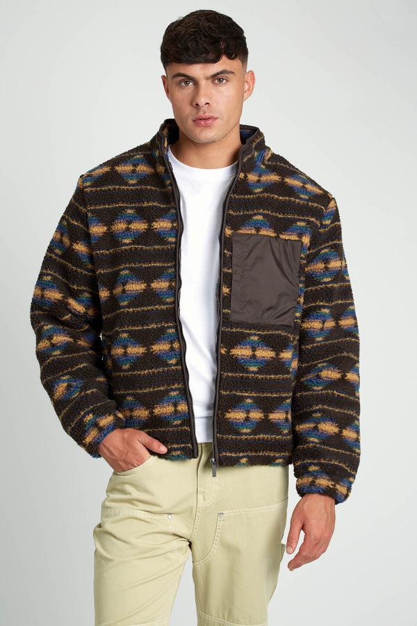 native youth WESTWICK PRINTED SHERPA JACKET