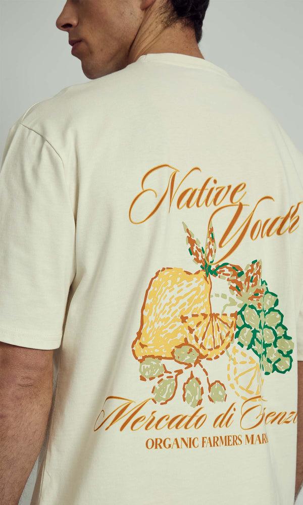 Native Youth ODEL ORGANIC FARMERS MARKET GRAPHIC T-SHIRT