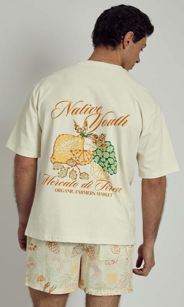 Native Youth ODEL ORGANIC FARMERS MARKET GRAPHIC T-SHIRT