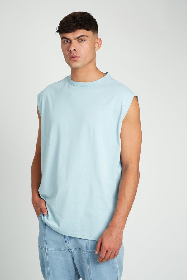 Native Youth OVERSIZED SLEEVELESS T-SHIRT MULTIPACK - BLUE PINK STONE
