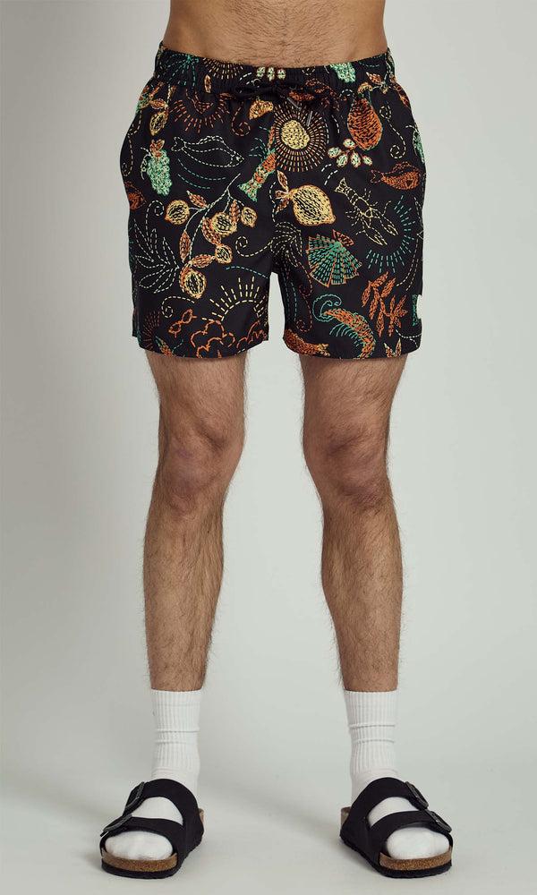 native youth PATCHWORK SOLSTITCHERY PRINTED SWIM SHORT