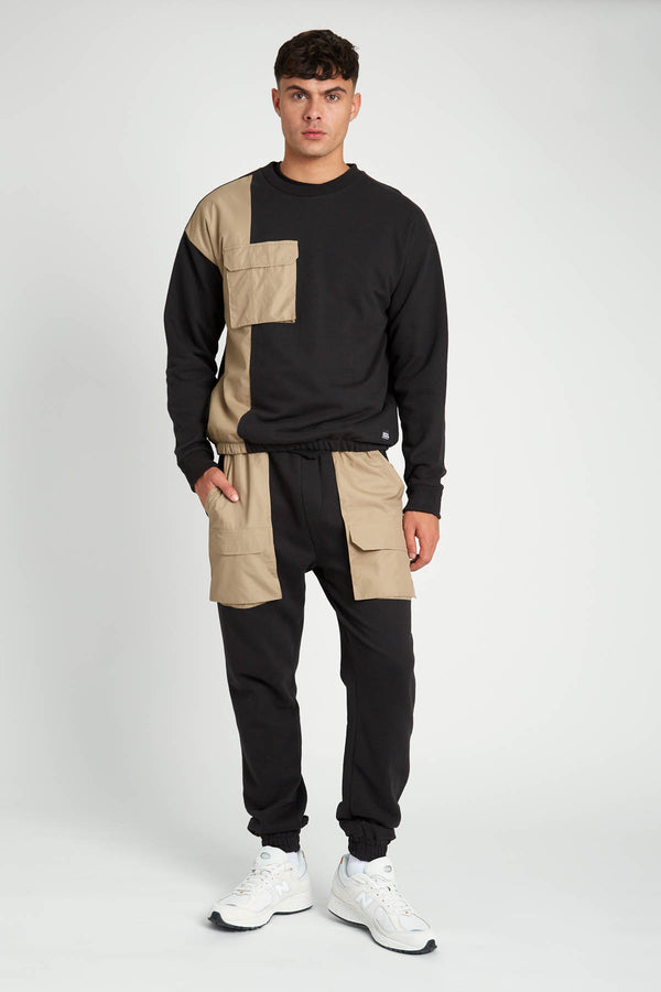 Native Youth PLATT RELAXED FIT SWEATSHIRT WITH NYLON POCKET