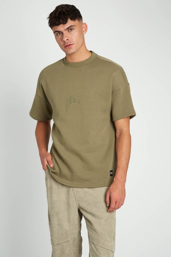 native youth RAUL ACID WASH SHORT SLEEVE SWEATSHIRT