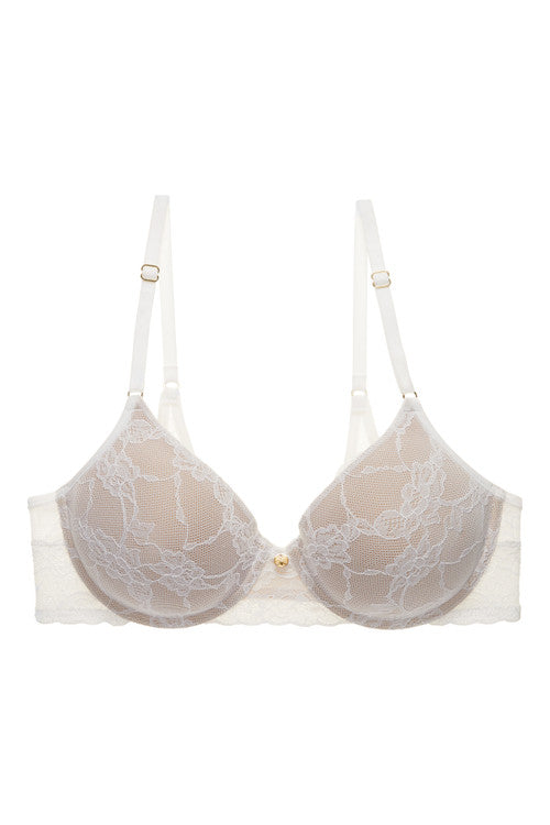 natori Bliss Allure Contour Underwire Bra White/Café