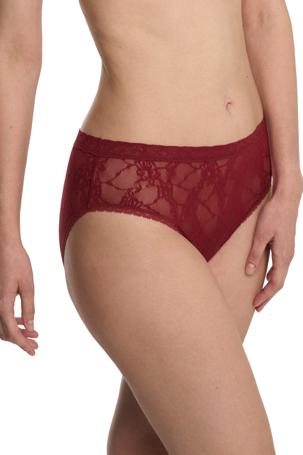 Natori Bliss Allure One-Size Lace Girl Brief Dk Red