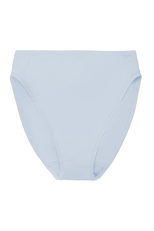 natori Bliss Bare Cotton High Cut Brief Glacier Blue