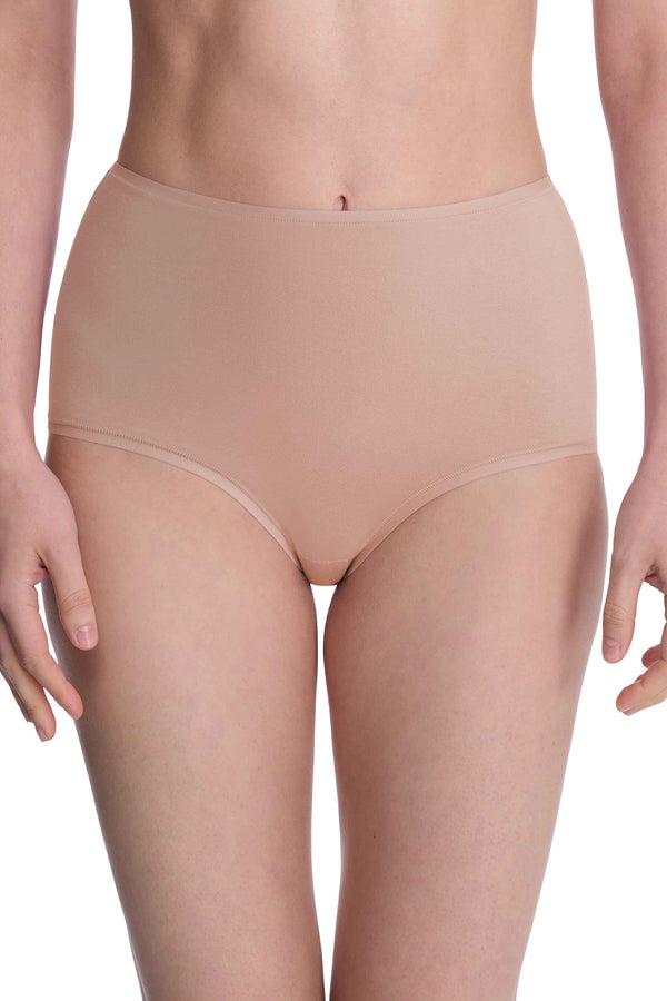 Natori Bliss Bare Cotton High Waist Brief 3-Pack Café