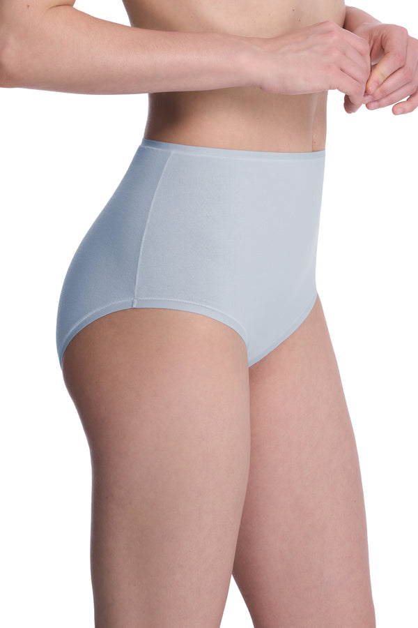Natori Bliss Bare Cotton High Waist Brief Glacier Blue