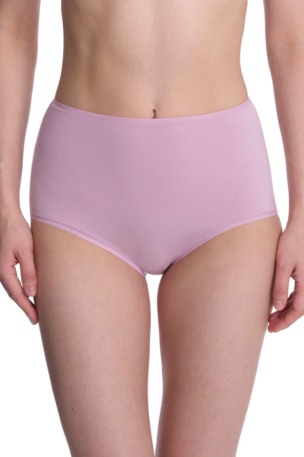 Natori Bliss Bare Cotton High Waist Brief Rose Mist