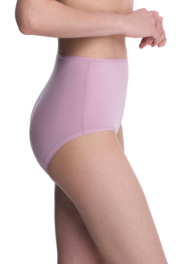 Natori Bliss Bare Cotton High Waist Brief Rose Mist