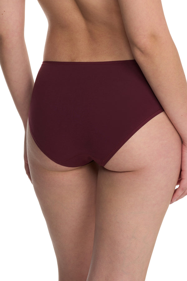 Natori Bliss Bare Cotton Hipster 3-Pack Royal Fig/Bonfire/Elm